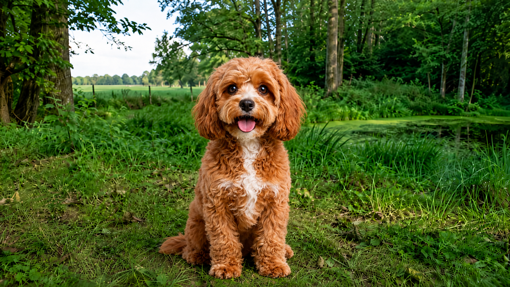 Cavapoo im Spreewald